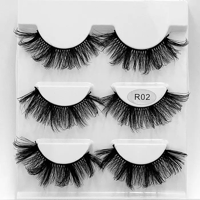 Luxury False Eyelashes 3 Pairs 6D Multi Layer - Image 2