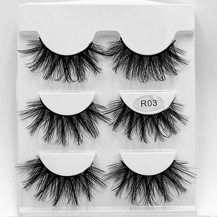 Luxury False Eyelashes 3 Pairs 6D Multi Layer - Image 3