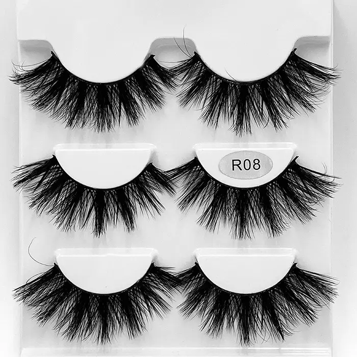 Luxury False Eyelashes 3 Pairs 6D Multi Layer - Image 8