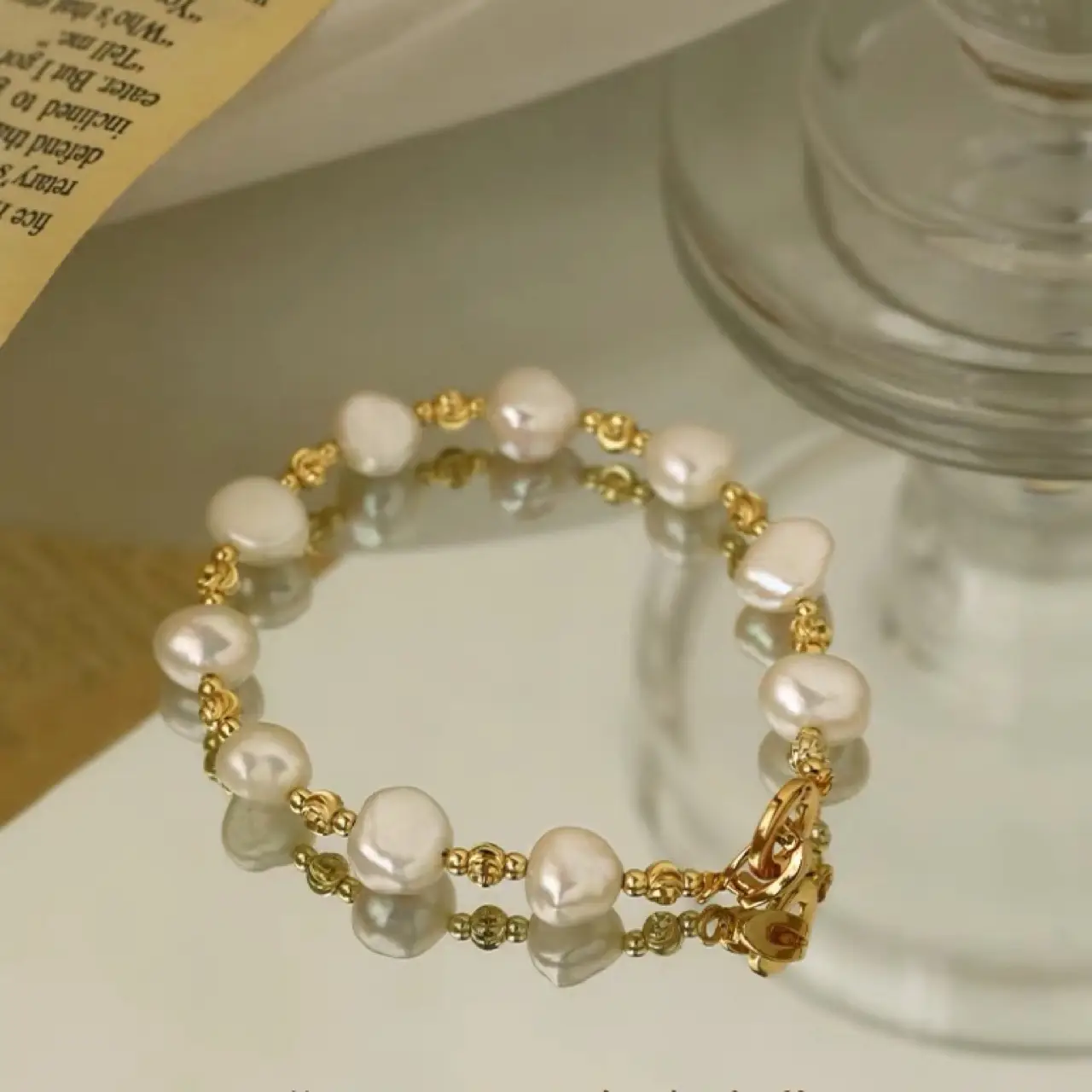 Natural Pearl Bracelet French Style Light Luxury