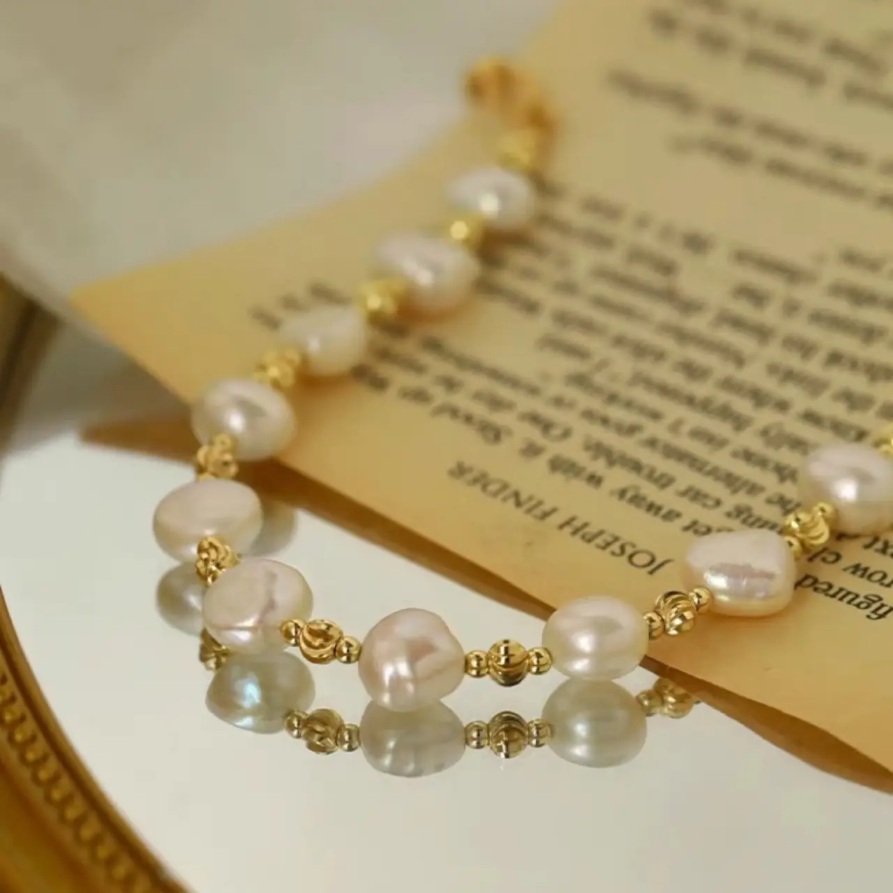 Natural Pearl Bracelet French Style Light Luxury