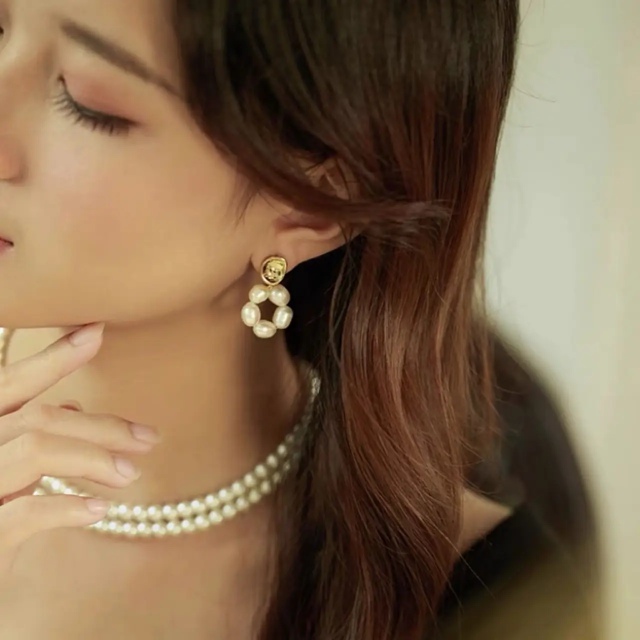 Natural Freshwater Pearl Earrings for Women - Image 3
