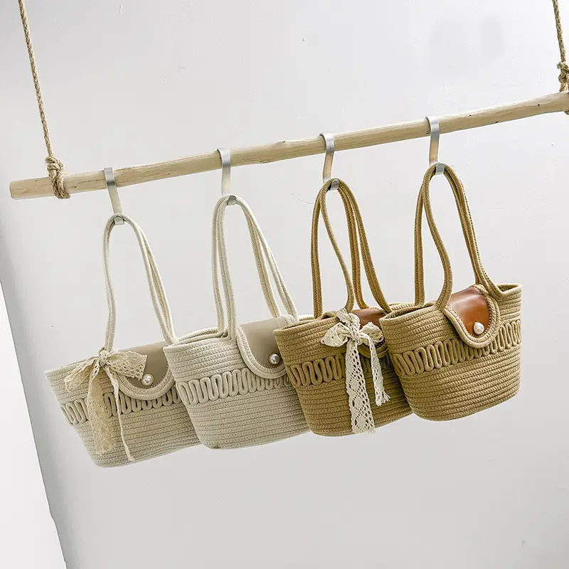 Trendy Minimalist Handheld Basket Bag for Women - Image 23