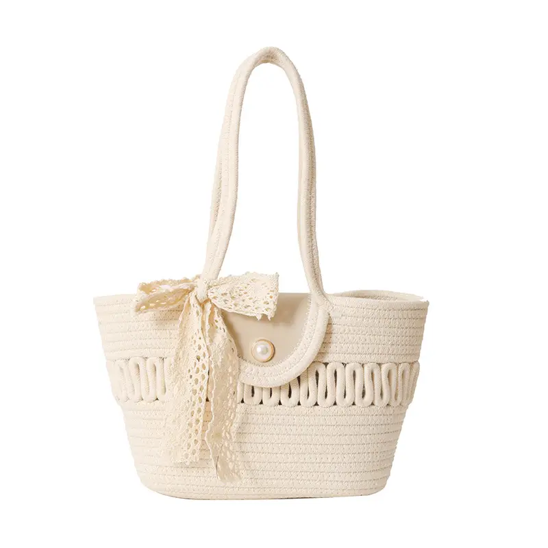 Trendy Minimalist Handheld Basket Bag for Women - Image 24