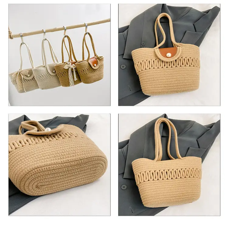 Trendy Minimalist Handheld Basket Bag for Women — feature 10