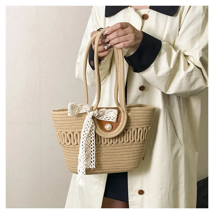 Trendy Minimalist Handheld Basket Bag for Women — feature 11