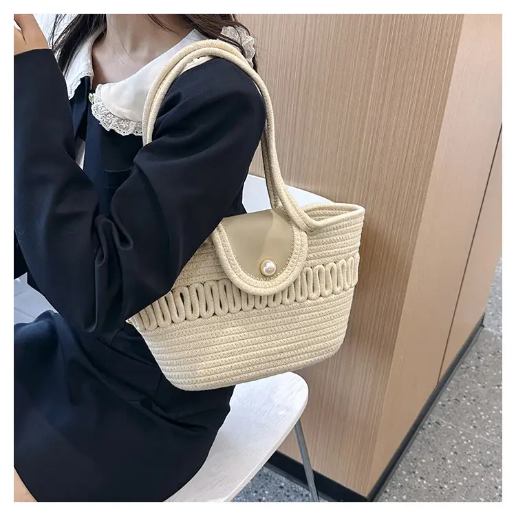 Trendy Minimalist Handheld Basket Bag for Women — feature 17