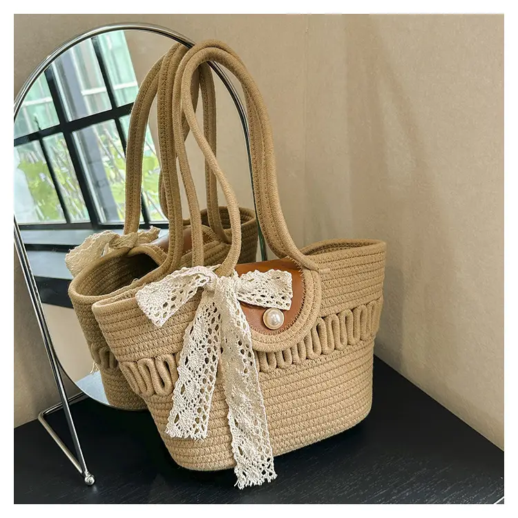 Trendy Minimalist Handheld Basket Bag for Women — feature 21