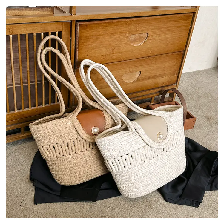 Trendy Minimalist Handheld Basket Bag for Women — feature 23
