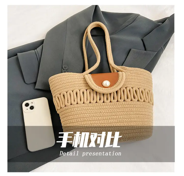 Trendy Minimalist Handheld Basket Bag for Women — feature 8