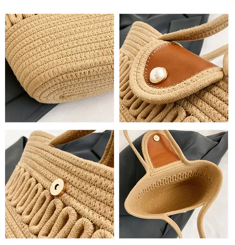 Trendy Minimalist Handheld Basket Bag for Women — feature 9