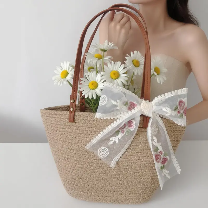 Trendy Minimalist Handheld Basket Bag for Women - Image 16