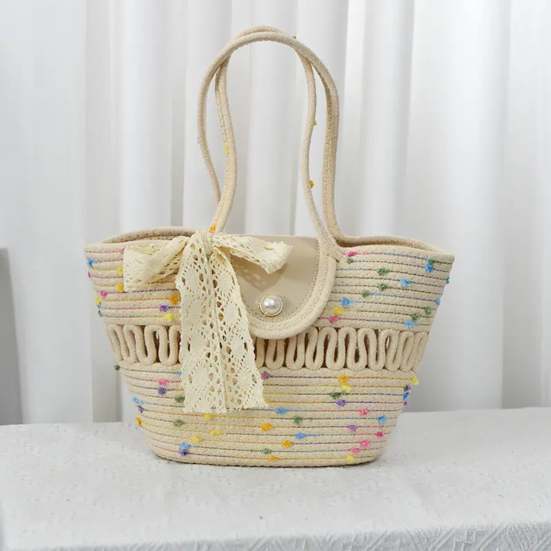 Trendy Minimalist Handheld Basket Bag for Women - Image 10