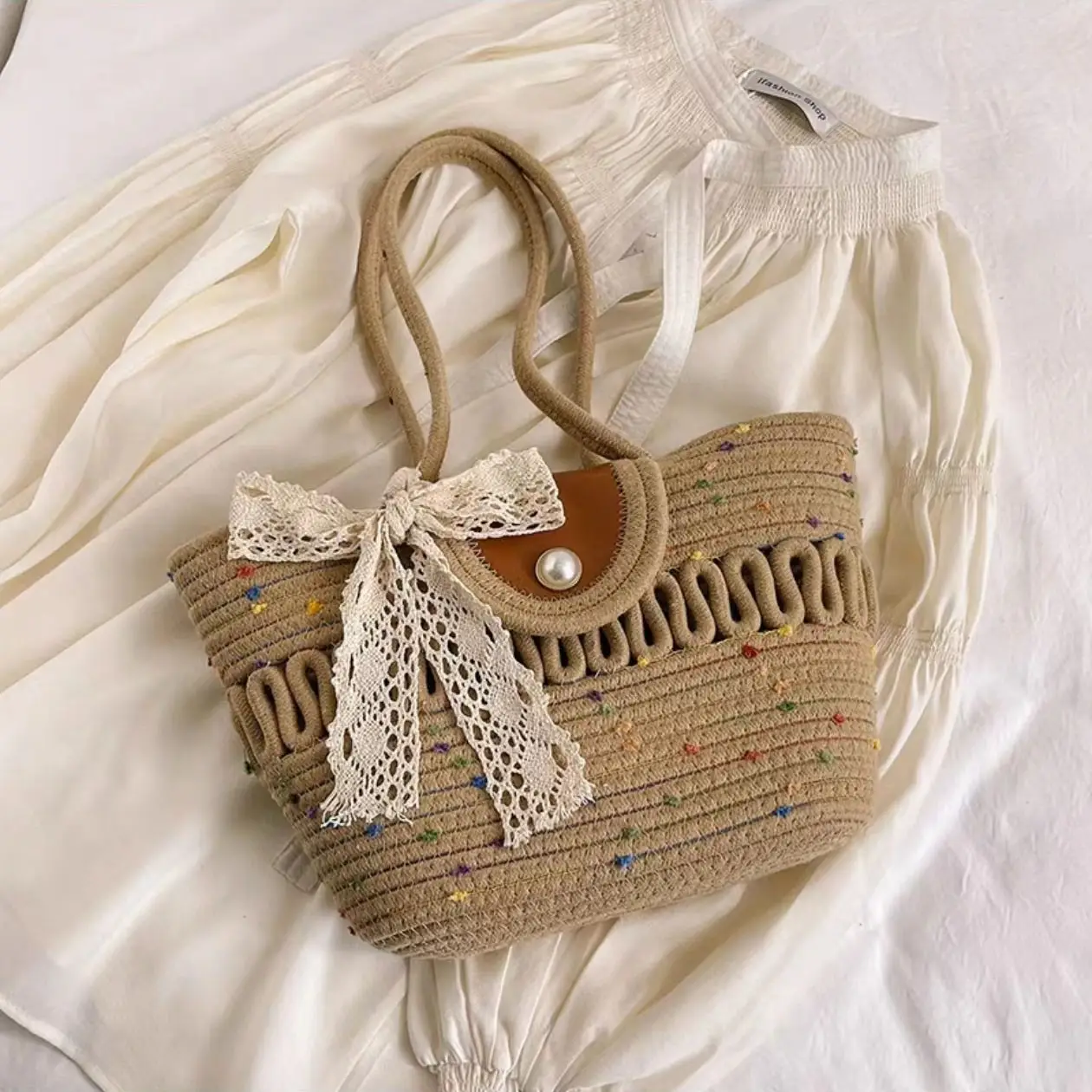 Trendy Minimalist Handheld Basket Bag for Women - Image 13