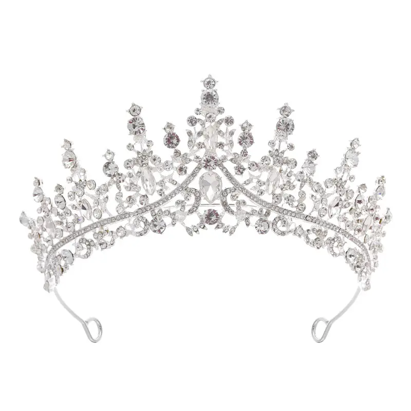 Gold Crystal Bridal Crown Hair Accessory for Weddings & Parties - Image 18