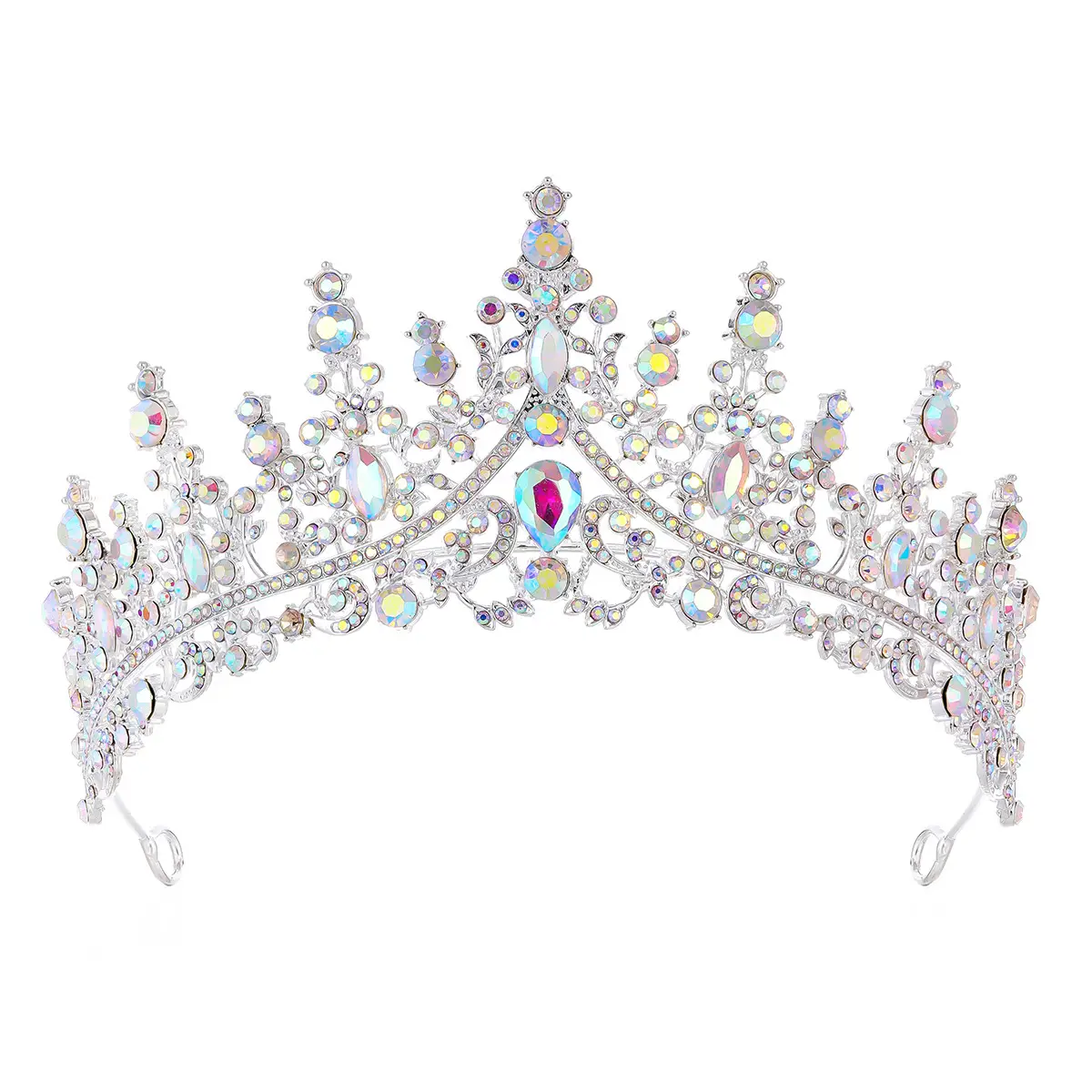 Gold Crystal Bridal Crown Hair Accessory for Weddings & Parties - Image 19