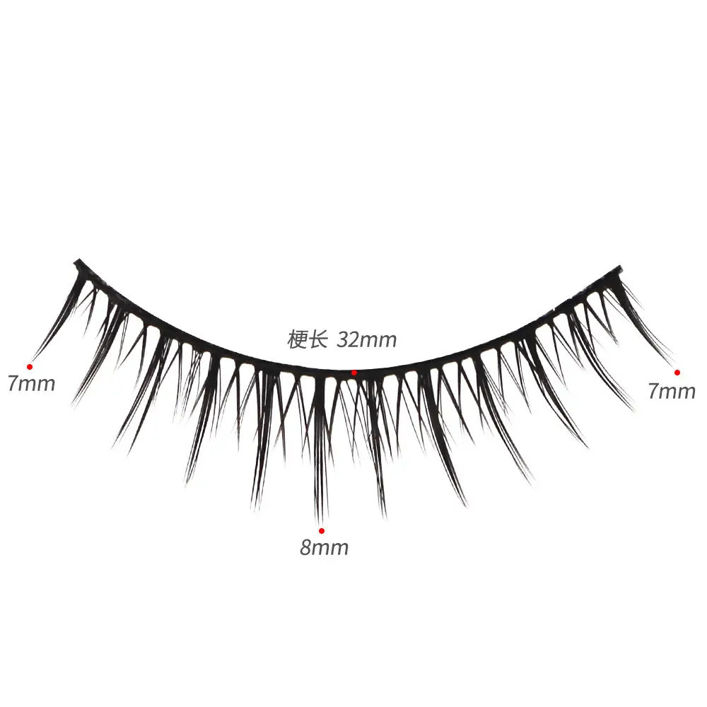 Fairy False Eyelashes Black Hard Stem Set - Image 11