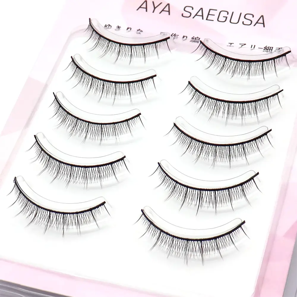 Fairy False Eyelashes Black Hard Stem Set - Image 6