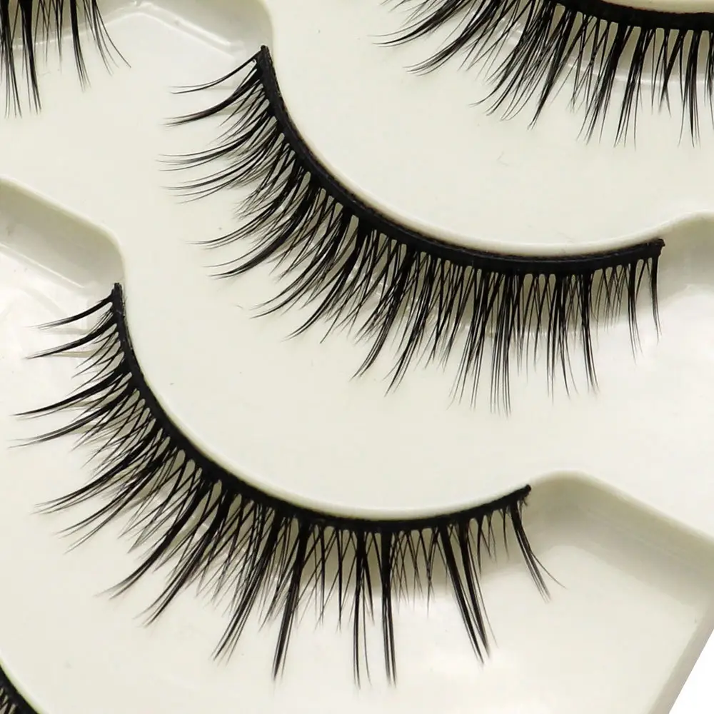 Fairy False Eyelashes Black Hard Stem Set - Image 7