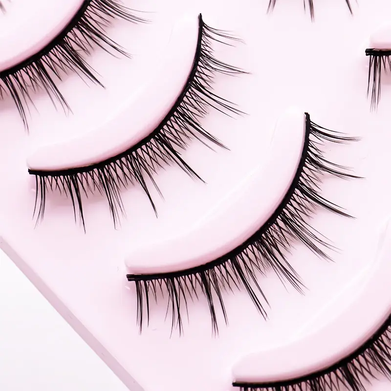 Fairy False Eyelashes Black Hard Stem Set - Image 8