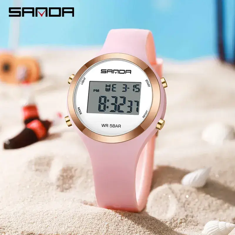 Sanda Digital Watch Multi-Functional Alarm Clock for Men Women