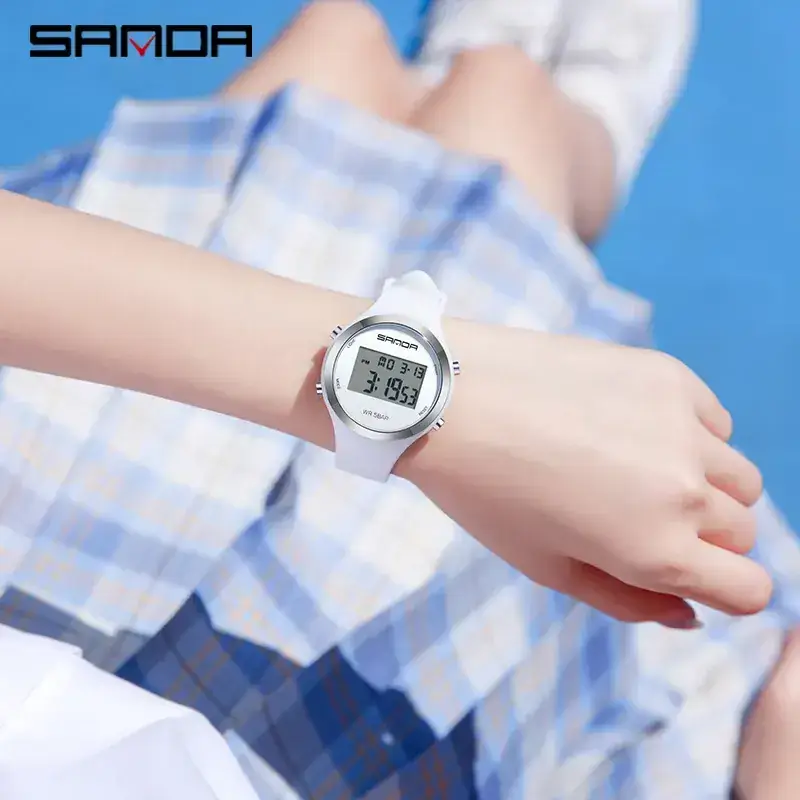 Sanda Digital Watch Multi-Functional Alarm Clock for Men Women