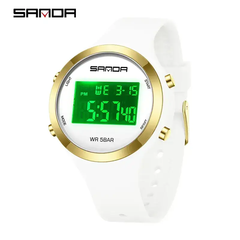 Sanda Digital Watch Multi-Functional Alarm Clock for Men Women