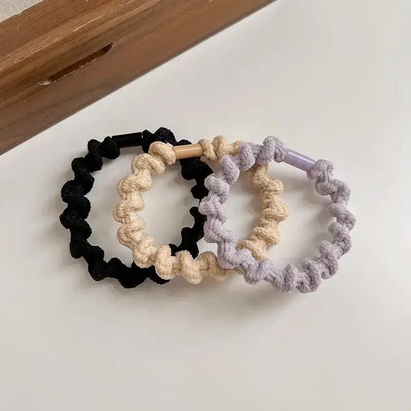 Black Heart Elastic Hair Ties for Women - Image 17