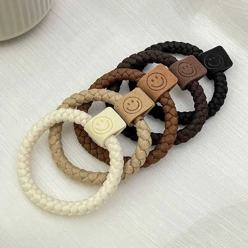 Black Heart Elastic Hair Ties for Women - Image 3