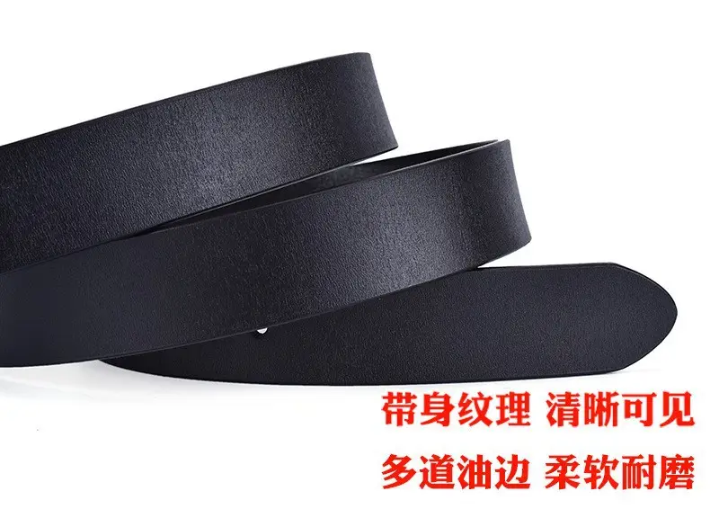 Women Genuine Leather Belt with Pin Buckle Brown — feature 6