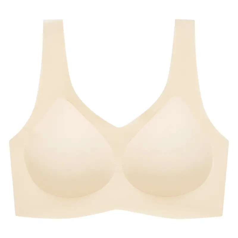 Seamless Underwear Women's Full fixed cup bra small chest push up wireless sports beauty back women's big chest plus size bra