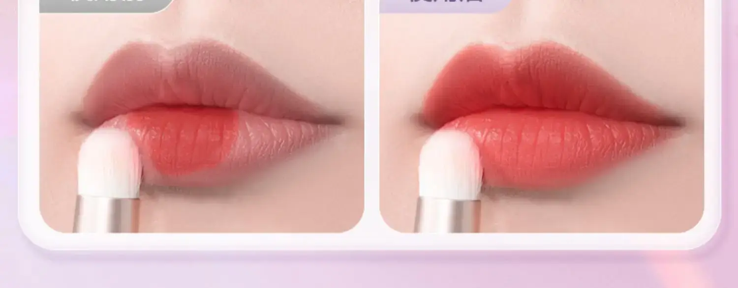 Mini Round Head Lipstick Brush with Lid Portable Makeup Brush — feature 40