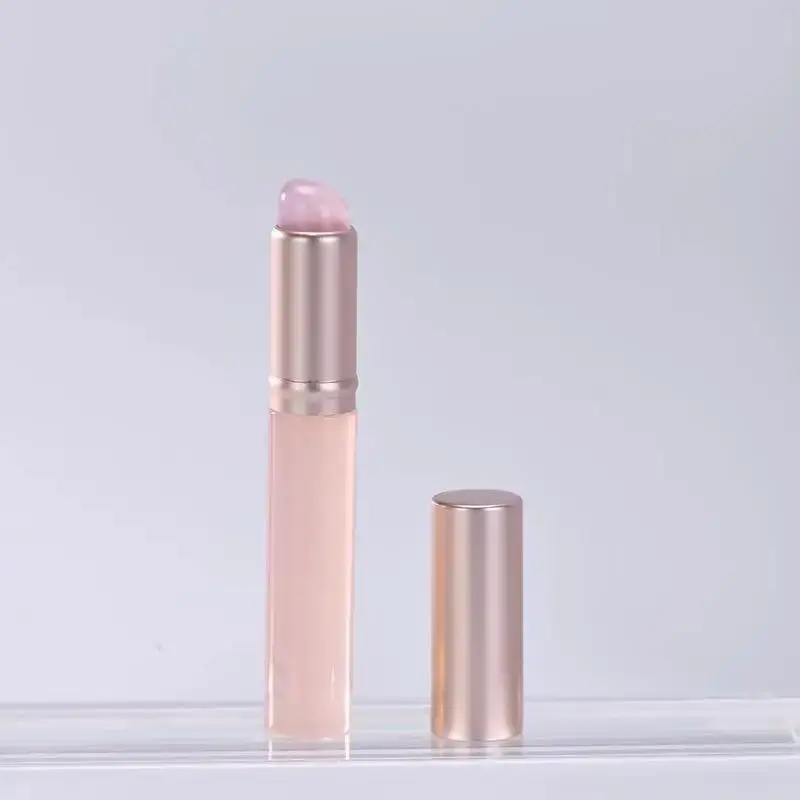 Mini Round Head Lipstick Brush with Lid Portable Makeup Brush - Image 8