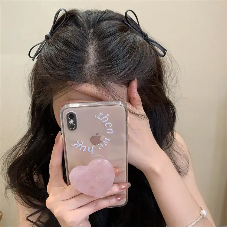Gold Leather Bow Hairpin for Women — feature 5