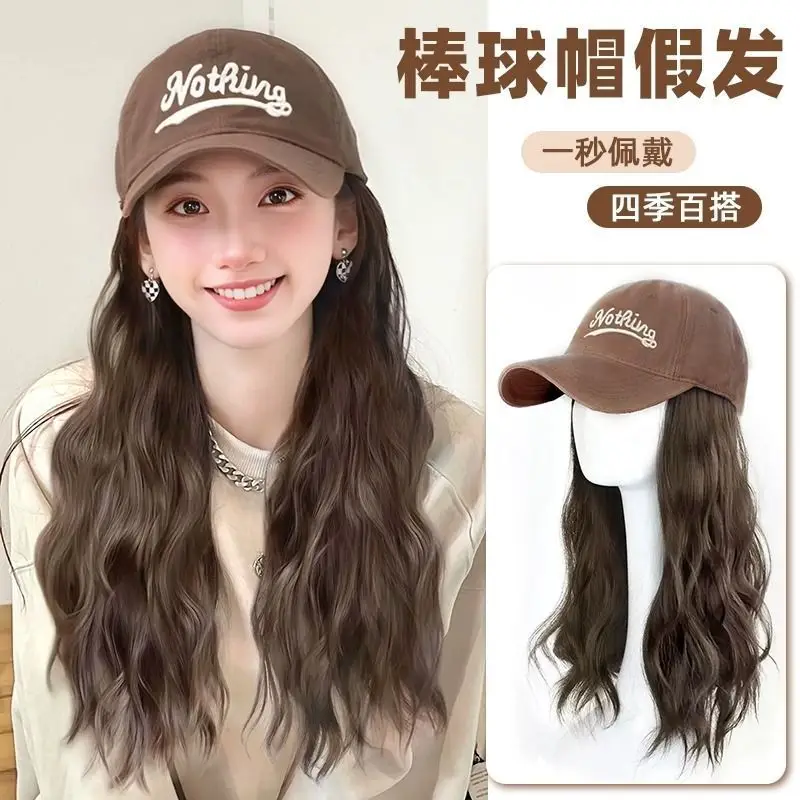 Kony Wig Hat with Curly Hair, Medium Length, Baseball Cap Wig - Image 4
