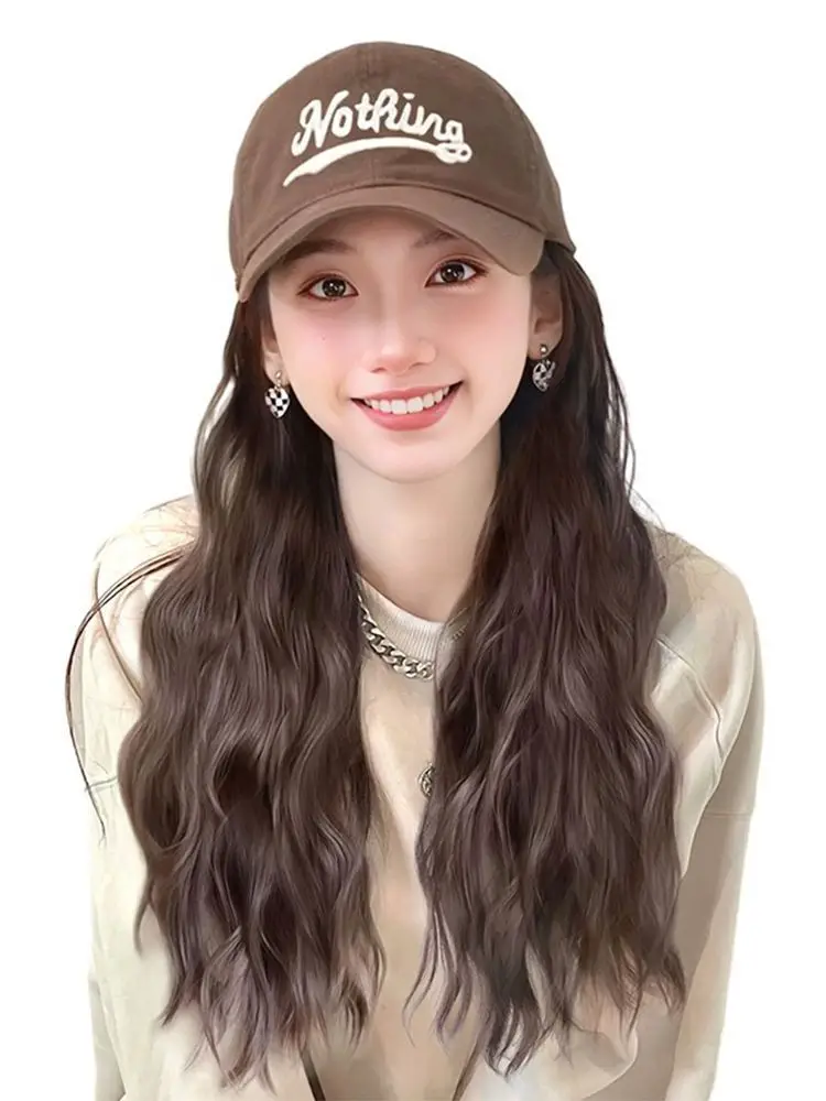 Kony Wig Hat with Curly Hair, Medium Length, Baseball Cap Wig - Image 2