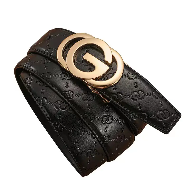 Men's Genuine Leather GG Logo Belt with Automatic Buckle β feature 5