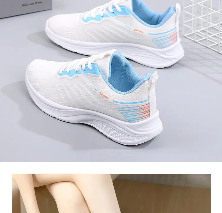 Women's 2025 Breathable Mesh Running Shoes White Pink โ feature 18