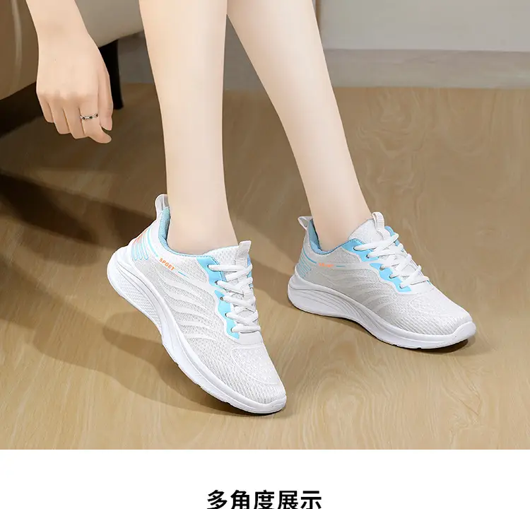 Women's 2025 Breathable Mesh Running Shoes White Pink โ feature 20