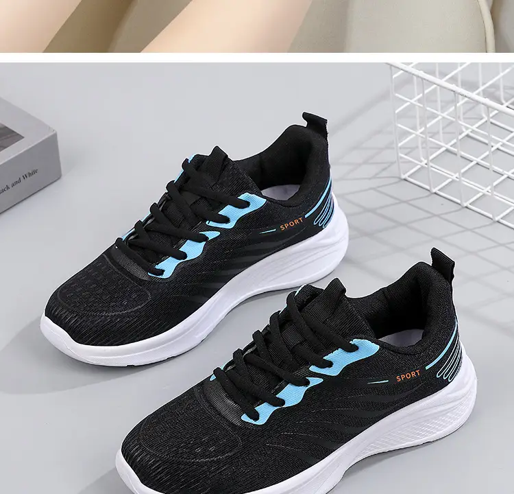 Women's 2025 Breathable Mesh Running Shoes White Pink โ feature 25