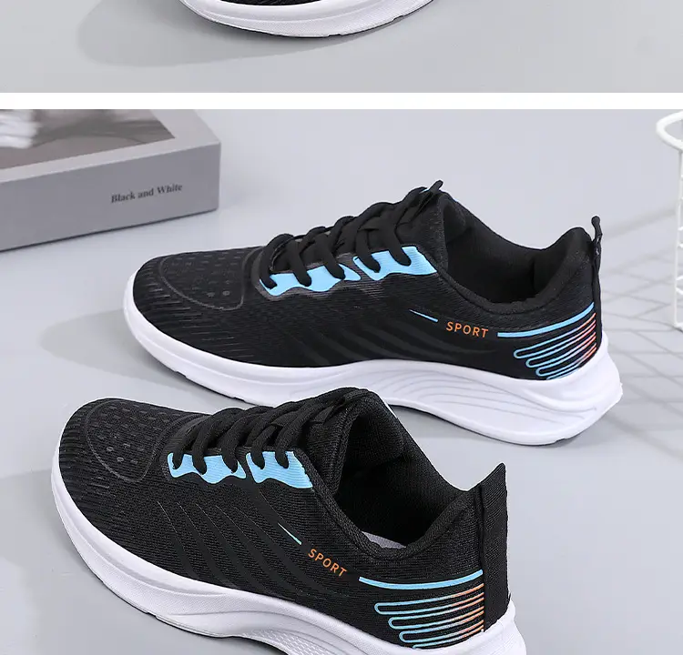 Women's 2025 Breathable Mesh Running Shoes White Pink โ feature 26