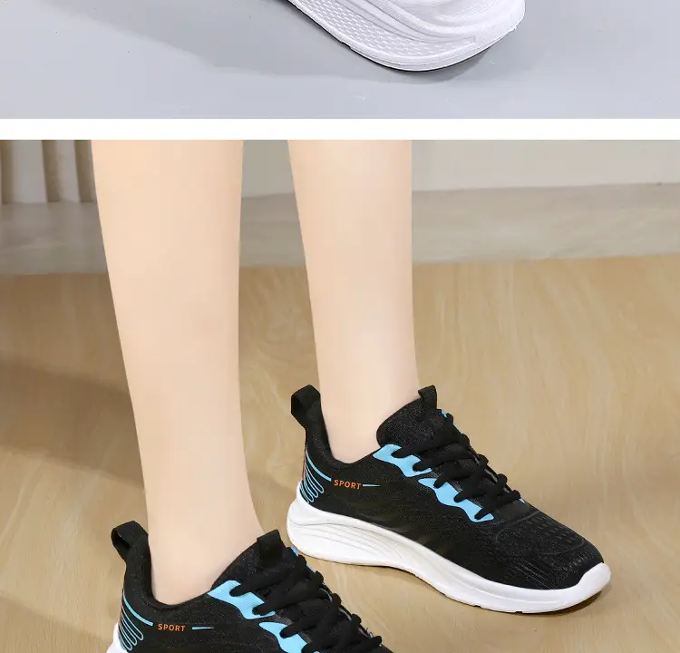 Women's 2025 Breathable Mesh Running Shoes White Pink โ feature 27