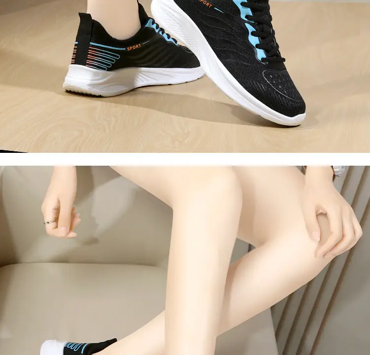 Women's 2025 Breathable Mesh Running Shoes White Pink โ feature 29
