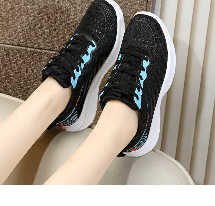 Women's 2025 Breathable Mesh Running Shoes White Pink โ feature 31