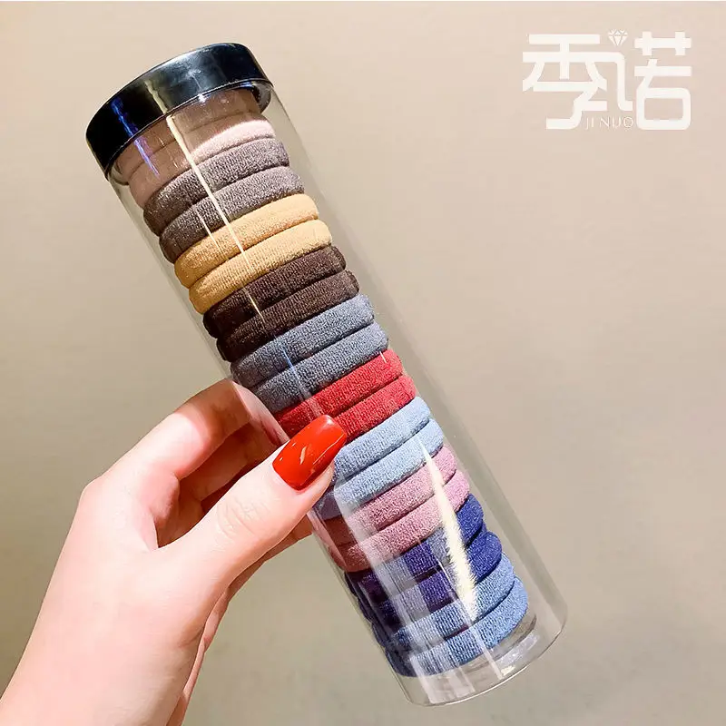 20 Pcs High Elastic Rainbow Hair Rings for Adult Hair Accessories - Image 3