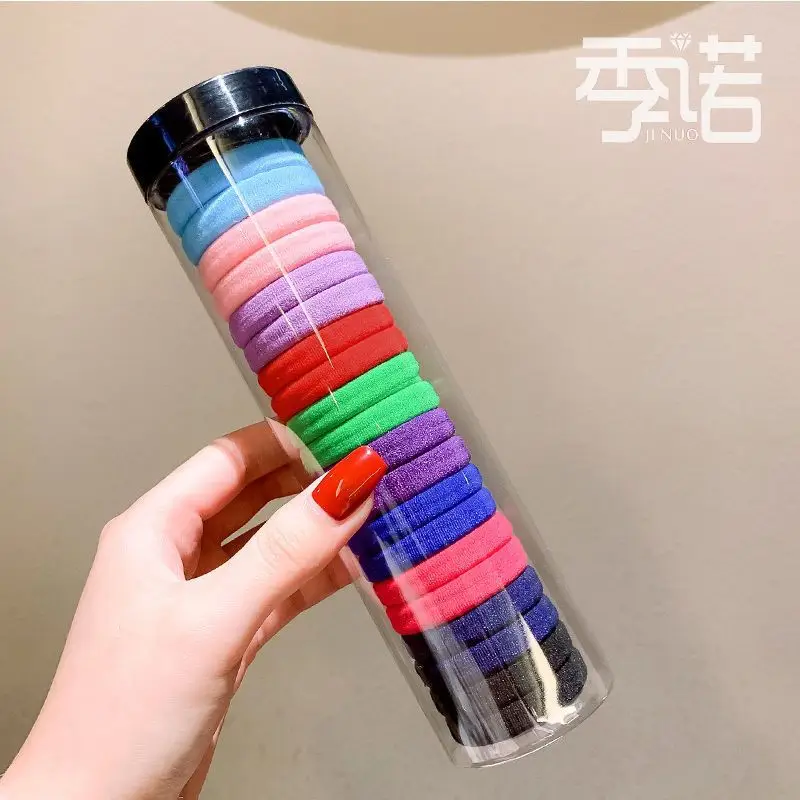 20 Pcs High Elastic Rainbow Hair Rings for Adult Hair Accessories - Image 5