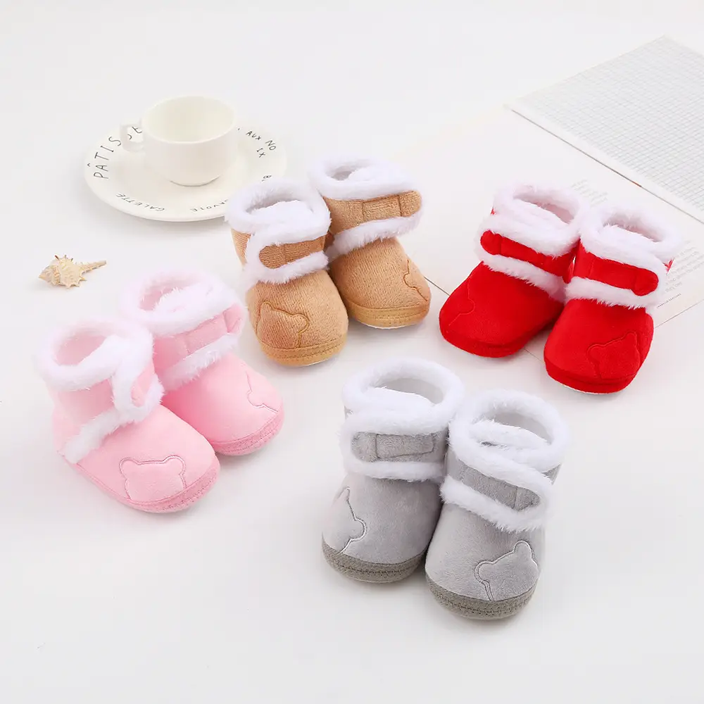 Newborn Baby Shoes Soft Cotton 0-1Yr Winter Warm