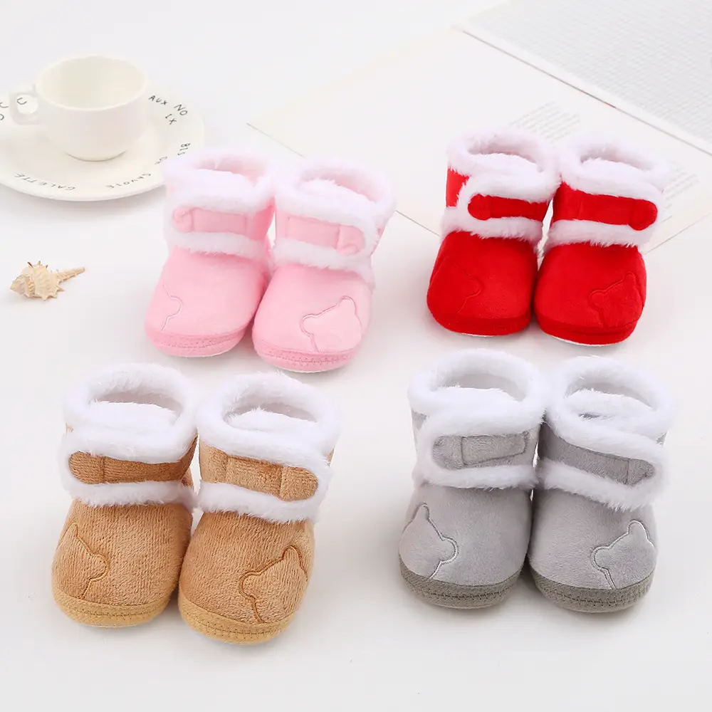 Newborn Baby Shoes Soft Cotton 0-1Yr Winter Warm — feature 1