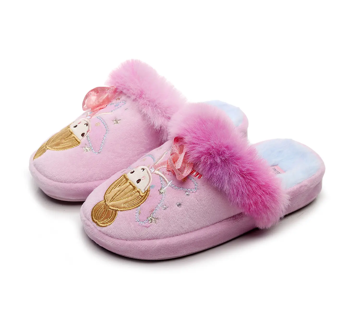 Girls Cartoon Plush Slippers Pink 2025 — feature 5