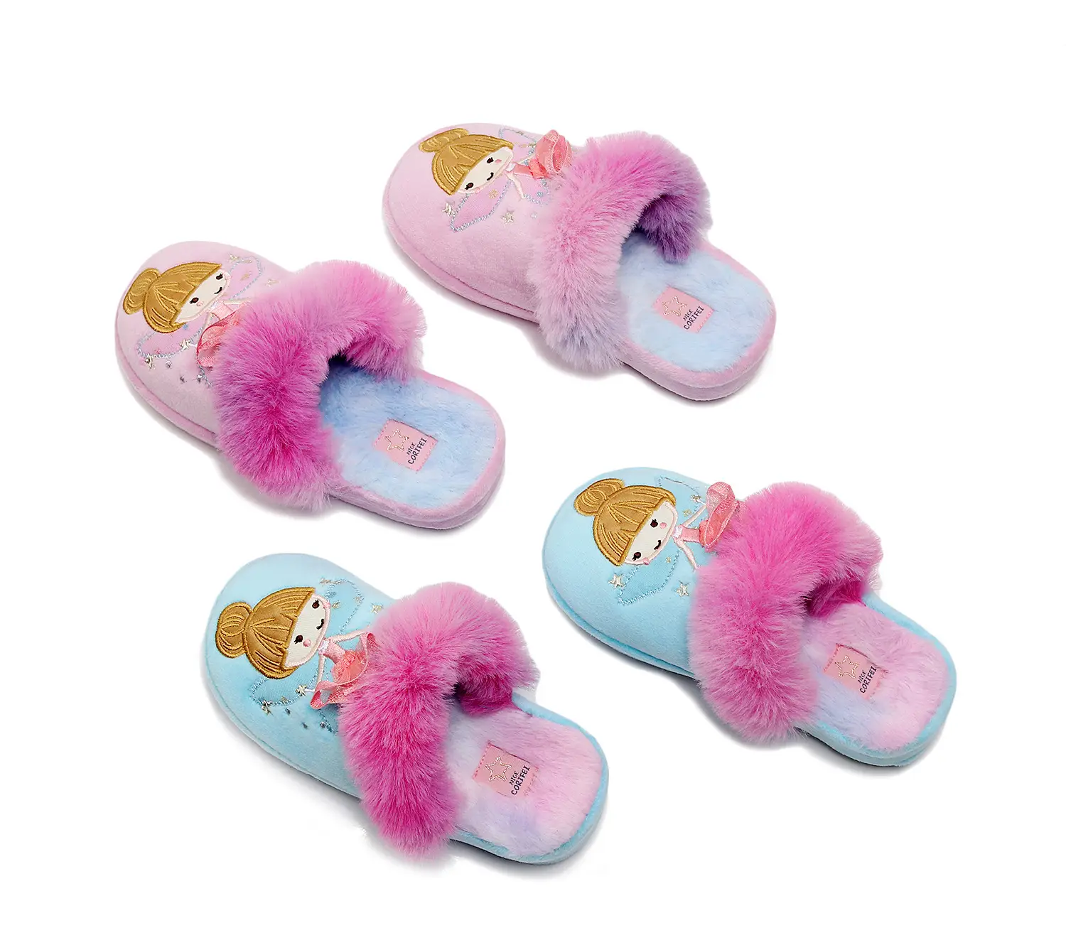 Girls Cartoon Plush Slippers Pink 2025 — feature 7